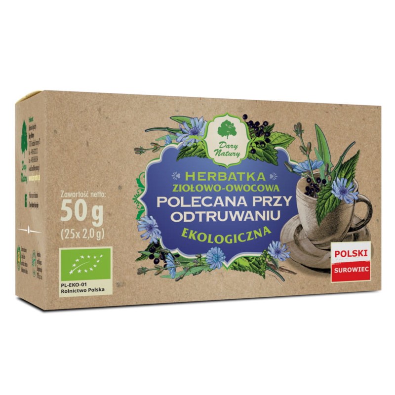 Dary Natury Herbata Polecana przy Odtruwaniu 25x2 Dary Natury Herbata Polecana przy Odtruwaniu 25x2