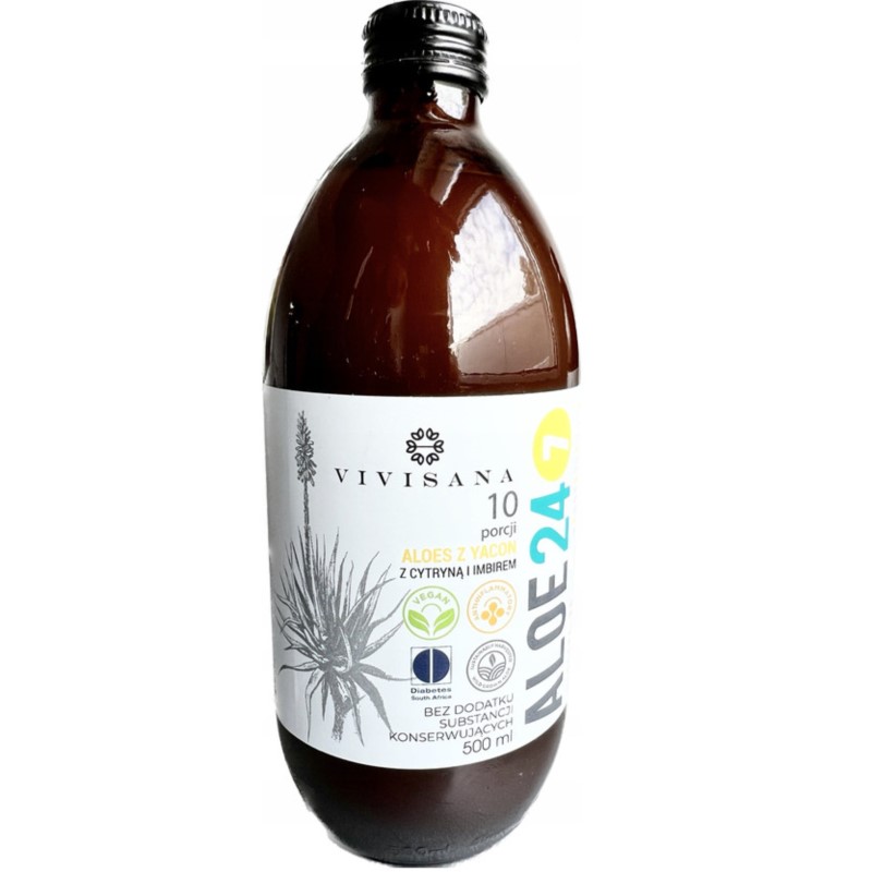 VIVISANA Sok z Aloesu 24/7 Imbir Cytryna 500 ml VIVISANA Sok z Aloesu 24/7 Imbir Cytryna 500 ml