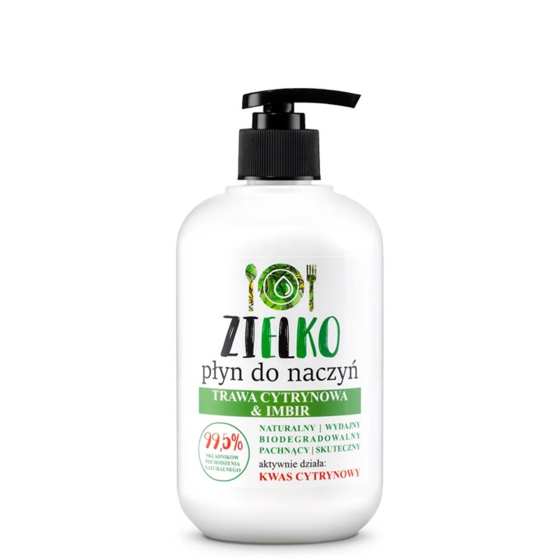 Zielko Płyn do Naczyń Trawa Cytrynowa 500 ml Zielko Płyn do Naczyń Trawa Cytrynowa 500 ml