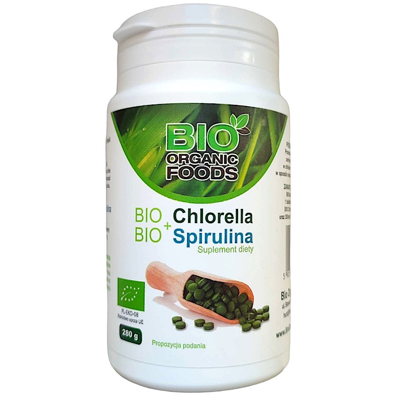 BIO ORGANIC FOOD BIO Chlorella + BIO Spirulina BIO ORGANIC FOOD BIO Chlorella + BIO Spirulina