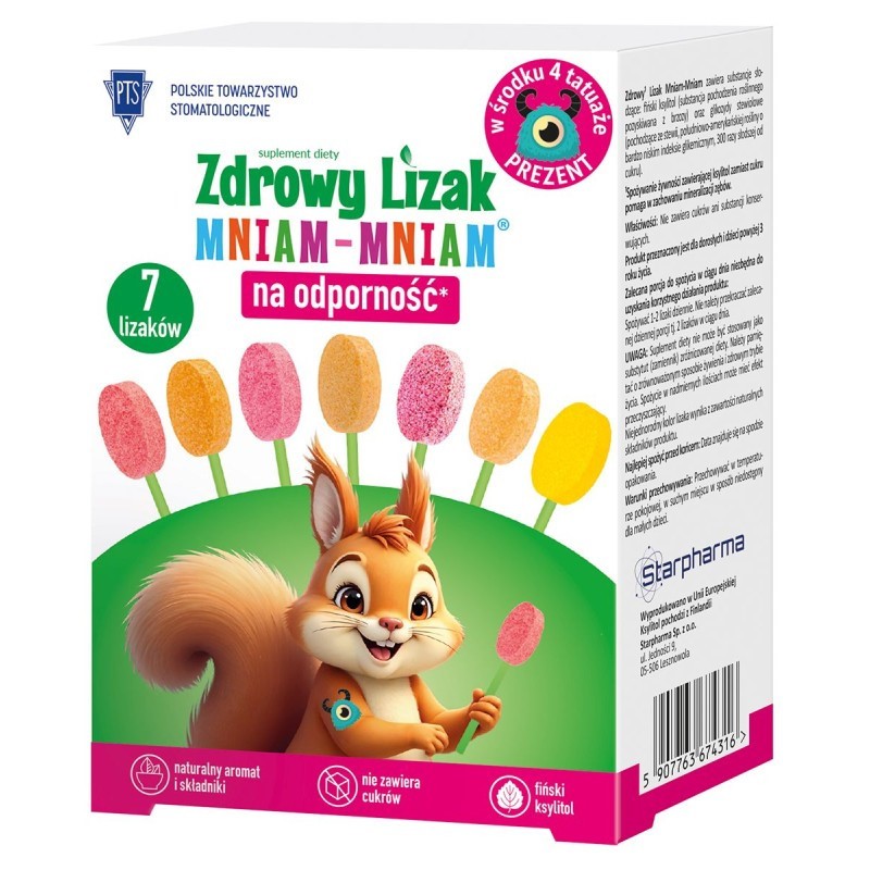 Strapharma Zdrowy Lizak Mniam Mniam Z Witaminami 7 Strapharma Zdrowy Lizak Mniam Mniam Z Witaminami 7
