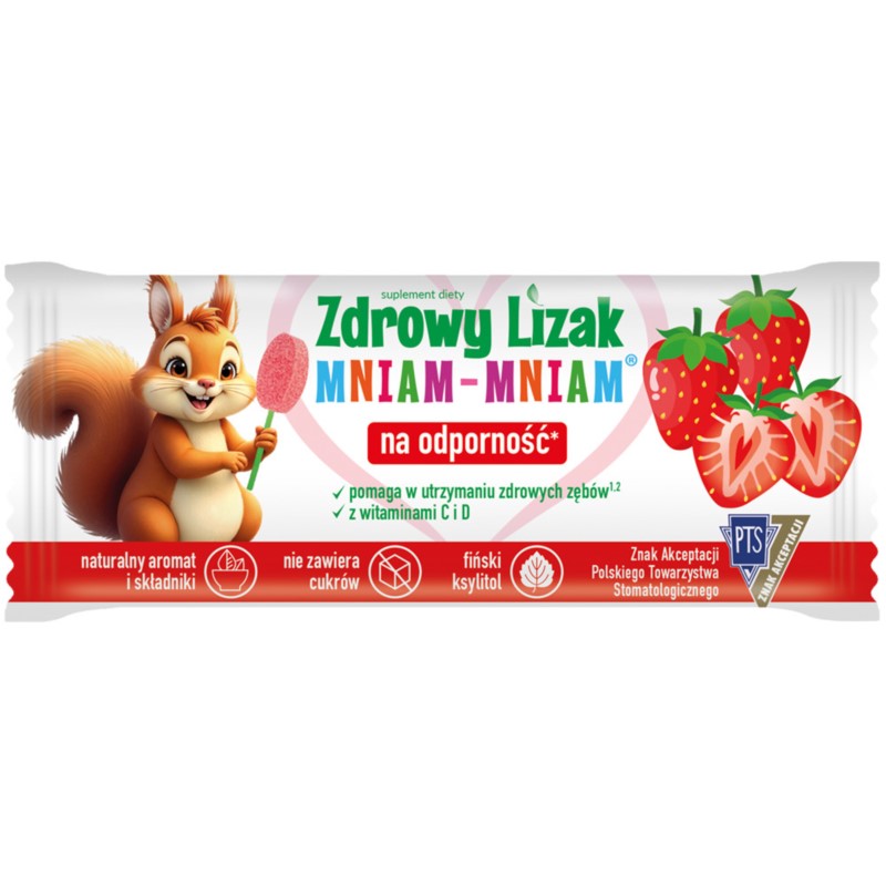 Starpharma Zdrowy Lizak Mniam Mniam 6G Truskawka