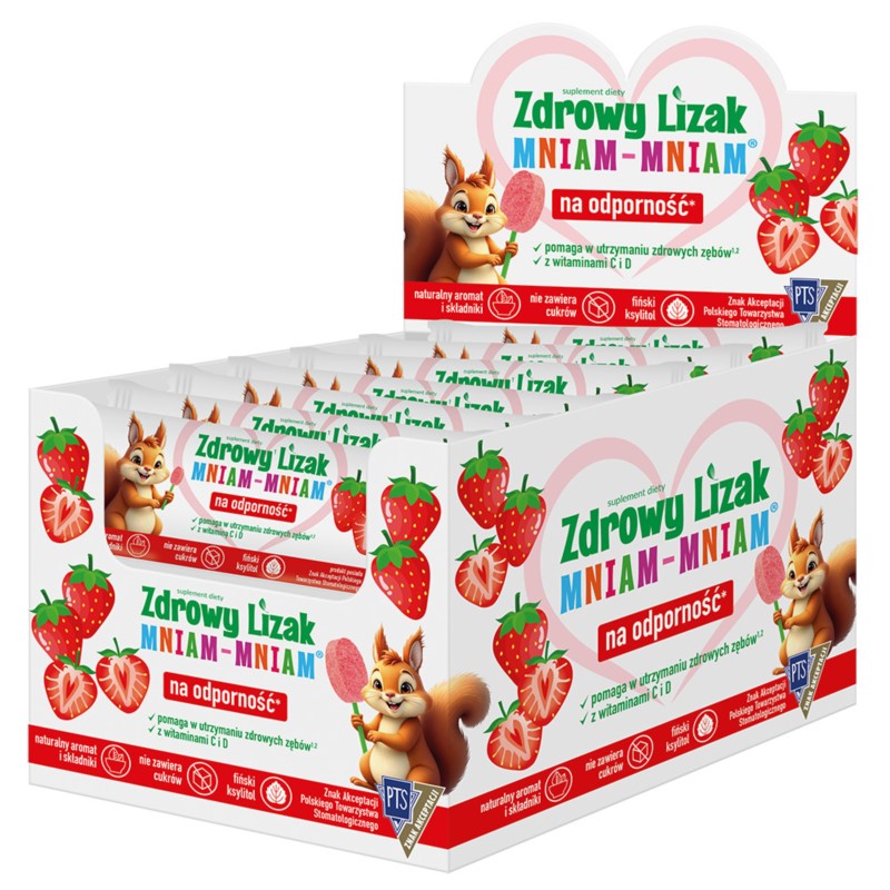 Starpharma Zdrowy Lizak 6G Truskawka 40 SZT Starpharma Zdrowy Lizak 6G Truskawka 40 SZT