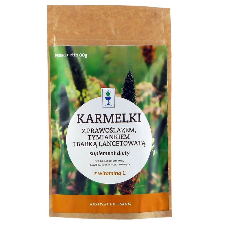 Planta Lek Karmelki z prawoślazem, tymian. i babką Planta Lek Karmelki z prawoślazem, tymian. i babką