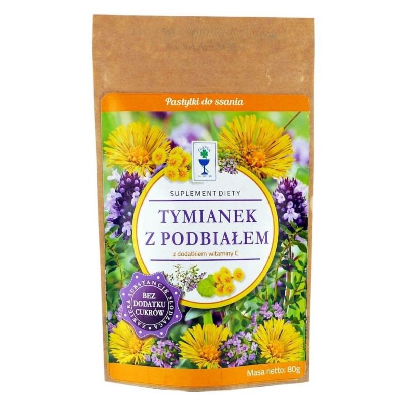 Planta Lek Tymianek z podbiałem i wit. C b/cukru Planta Lek Tymianek z podbiałem i wit. C b/cukru