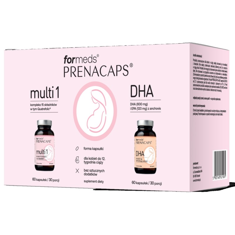 Formeds Prenacaps Zestaw Multi 1 DHA i EPA 2x60