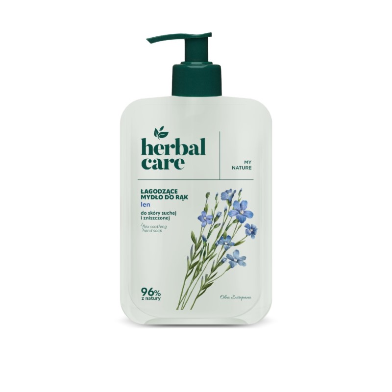 Herbal Care łagodzące Mydło do Rąk Len 500 ml Herbal Care łagodzące Mydło do Rąk Len 500 ml