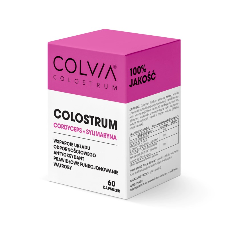 Colvita Colostrum Cordyceps + Sylimaryna 60 szt Colvita Colostrum Cordyceps + Sylimaryna 60 szt