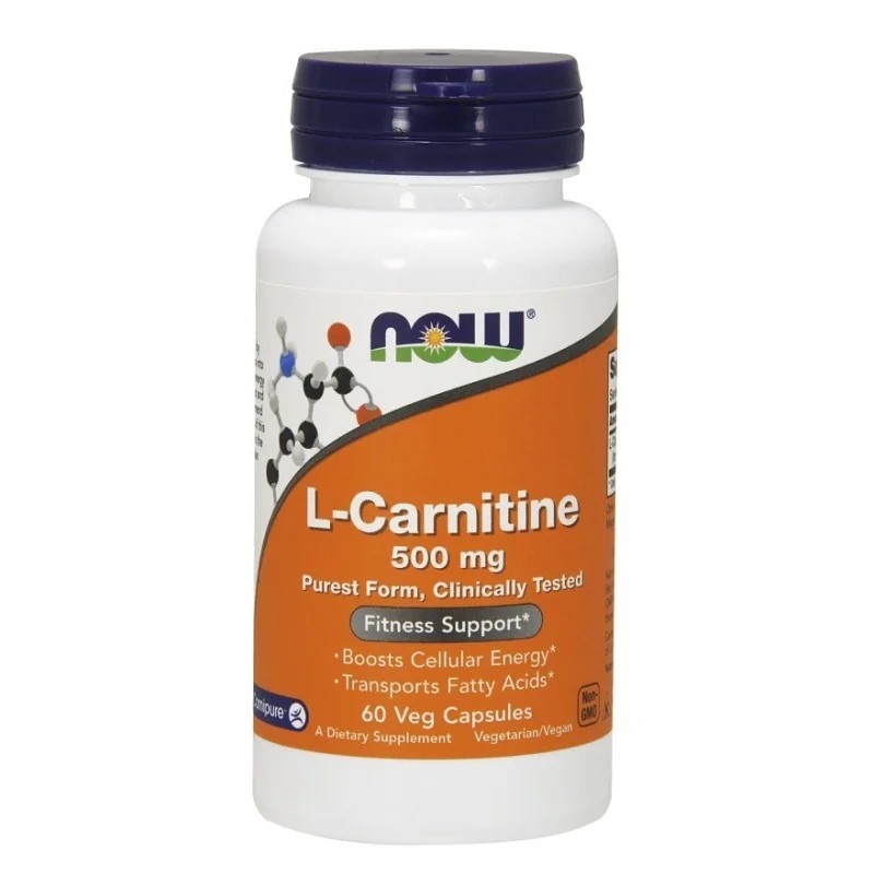 Now Foods L- carnitine 500 mg 60 kap Now Foods L- carnitine 500 mg 60 kap