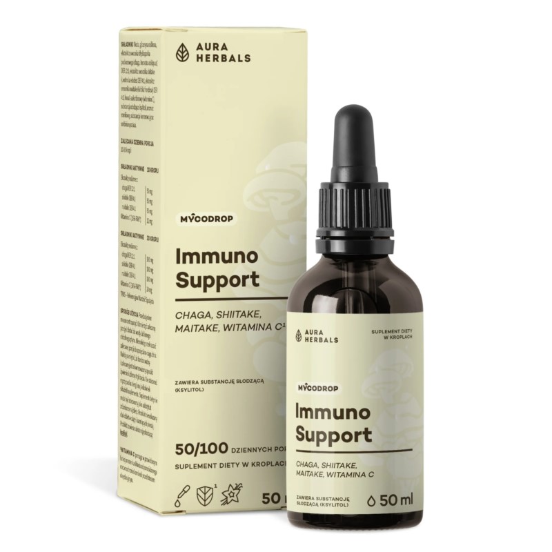 Aura Herbals Immuno Support Chaga Shitake 50 ml Aura Herbals Immuno Support Chaga Shitake 50 ml