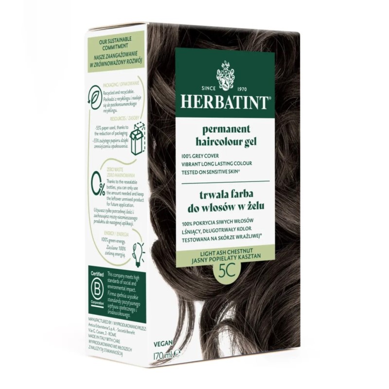 Herbatint Farba 5C Jasny Popielaty Kasztan 150 ml