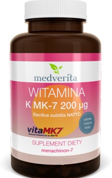Medverita Witamina K2 MK 7 200 ug 60 k Medverita Witamina K2 MK 7 200 ug 60 k