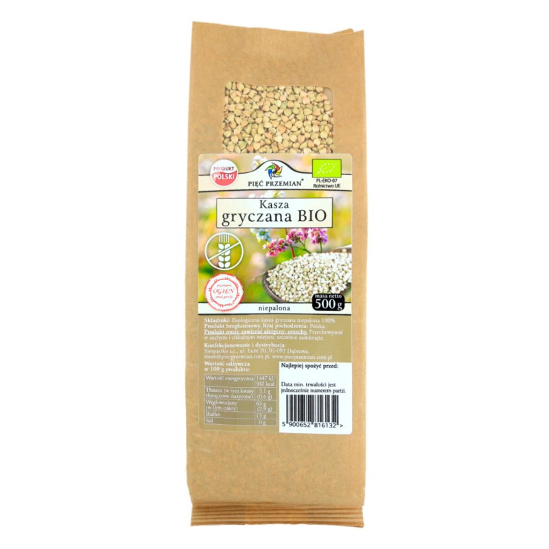 Pięć Przemian Kasza Gryczana Bio 500 g