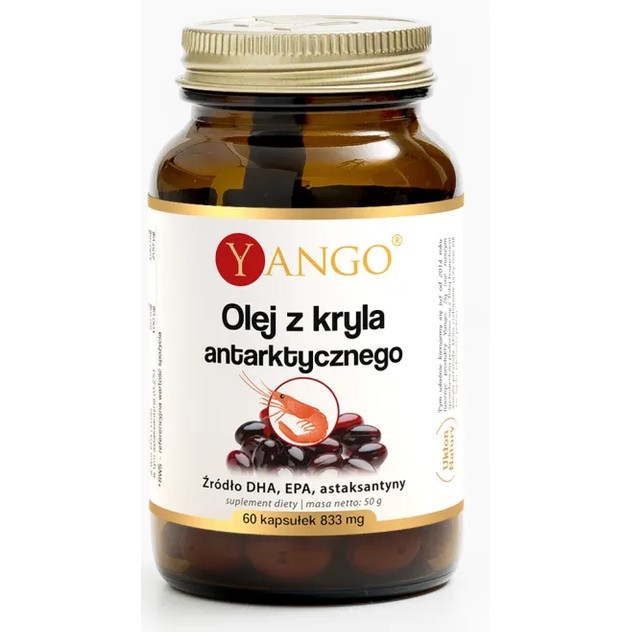 Yango Olej z kryla antarktycznego 744 mg 60 k Yango Olej z kryla antarktycznego 744 mg 60 k