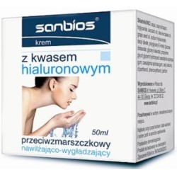 Sanbios Krem Z Kwasem Hialuronowym 50 ml nawilża