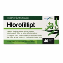 Chlorofillipt 40 tabletek do ssania z eukaliptusa