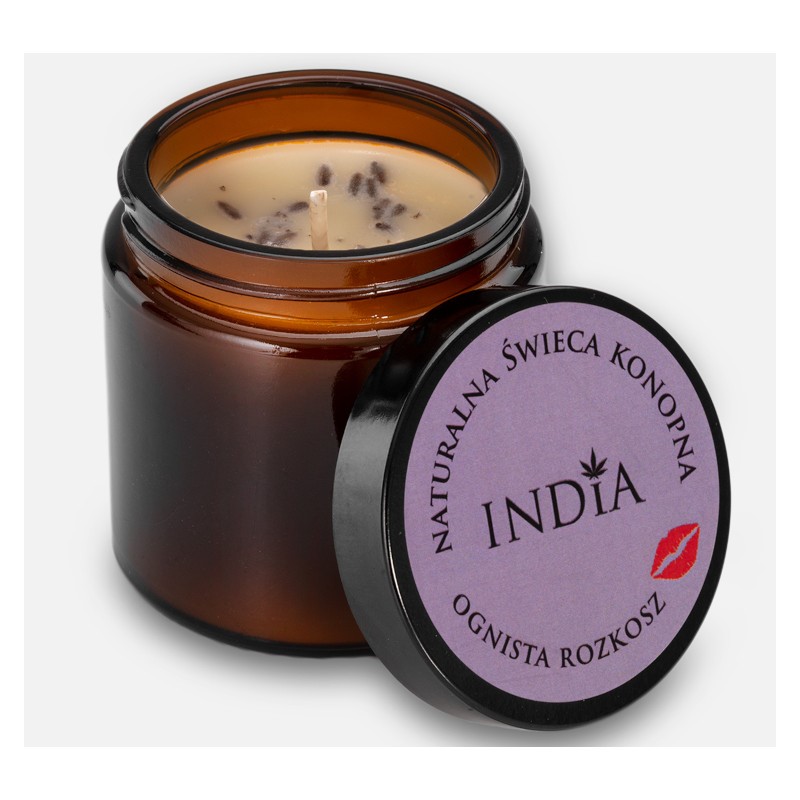 India Świeca konopna Ognista Rozkosz 90 g