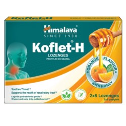 Himalaya Koflet-H Tabletki Do Ssania Pomarańcza12S