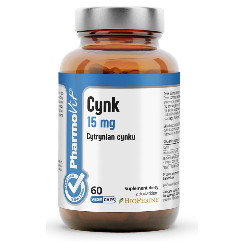 Pharmovit Cynk 15 mg 60 k Pharmovit Cynk 15 mg 60 k