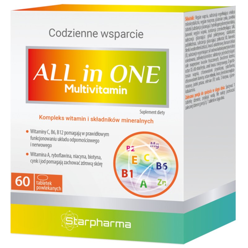 Starpharma ALL in ONE Multivitamin 60 t Starpharma ALL in ONE Multivitamin 60 t