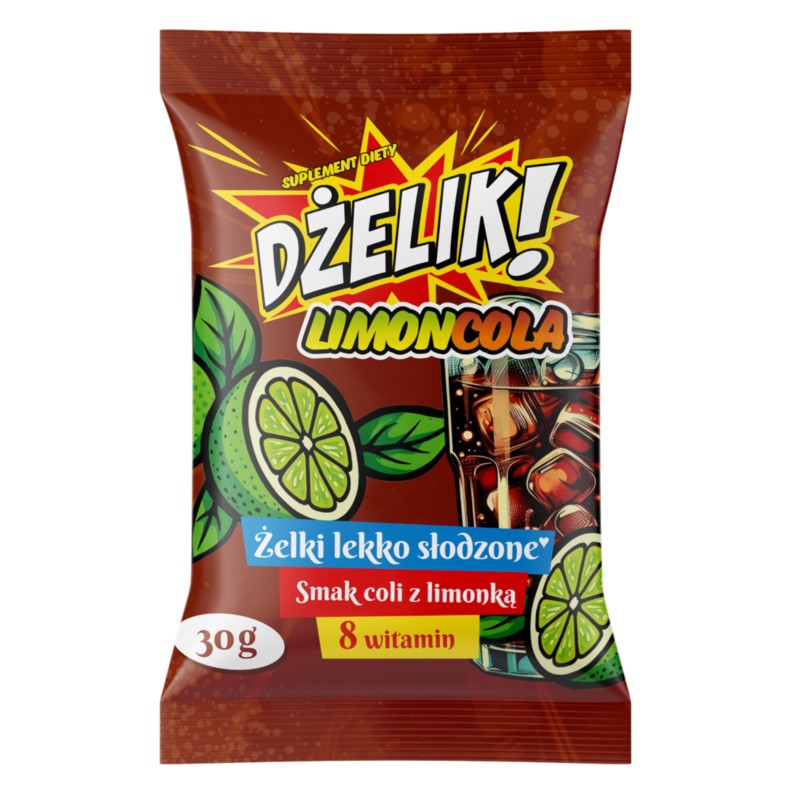 Dżelik! LIMONCOLA Żelki lekko słodzoone cola