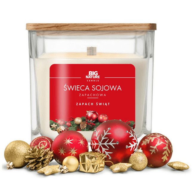 Big Nature Świeca Sojowa ZAPACH ŚWIĄT 205 g Big Nature Świeca Sojowa ZAPACH ŚWIĄT 205 g