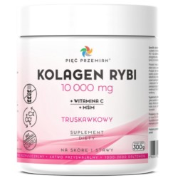 Pięć Przemian Kolagen Rybi truskawkowy 300 g MSM