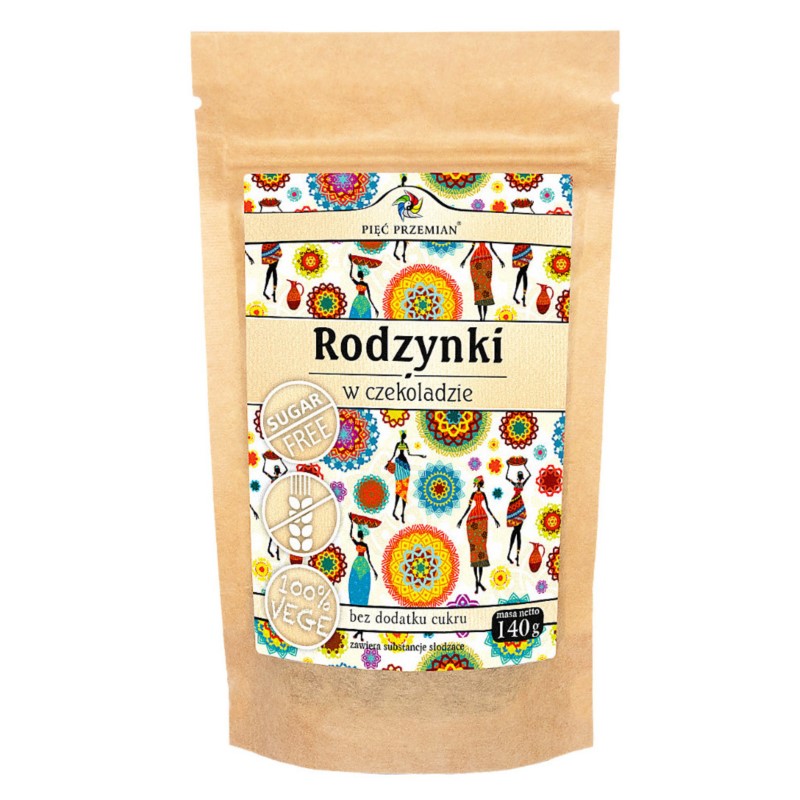 Pięć Przemian Rodzynki w czekoladzie 140 g Pięć Przemian Rodzynki w czekoladzie 140 g