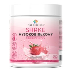 Pięć Przemian Shake wysokobiałkowy truskawkowy 400