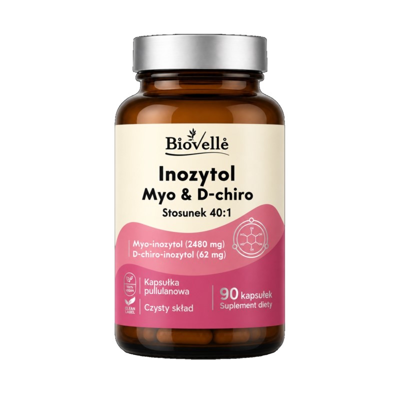Biovelle Inozytol Myo & D-Chiro 40:1 90 kapsułek Biovelle Inozytol Myo & D-Chiro 40:1 90 kapsułek