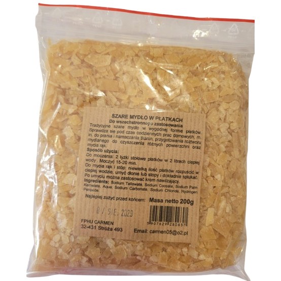 Carmen Szare mydło w płatkach 200 g Carmen Szare mydło w płatkach 200 g