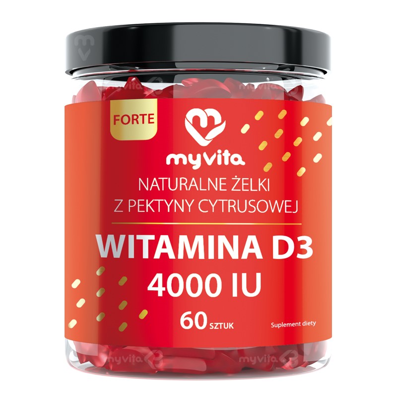 Myvita Żelki Naturalne Witamina D 4000 60 szt. Myvita Żelki Naturalne Witamina D 4000 60 szt.