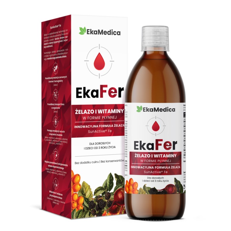Ekamedica EkaFer Żelazo i Witaminy 500 ml Ekamedica EkaFer Żelazo i Witaminy 500 ml