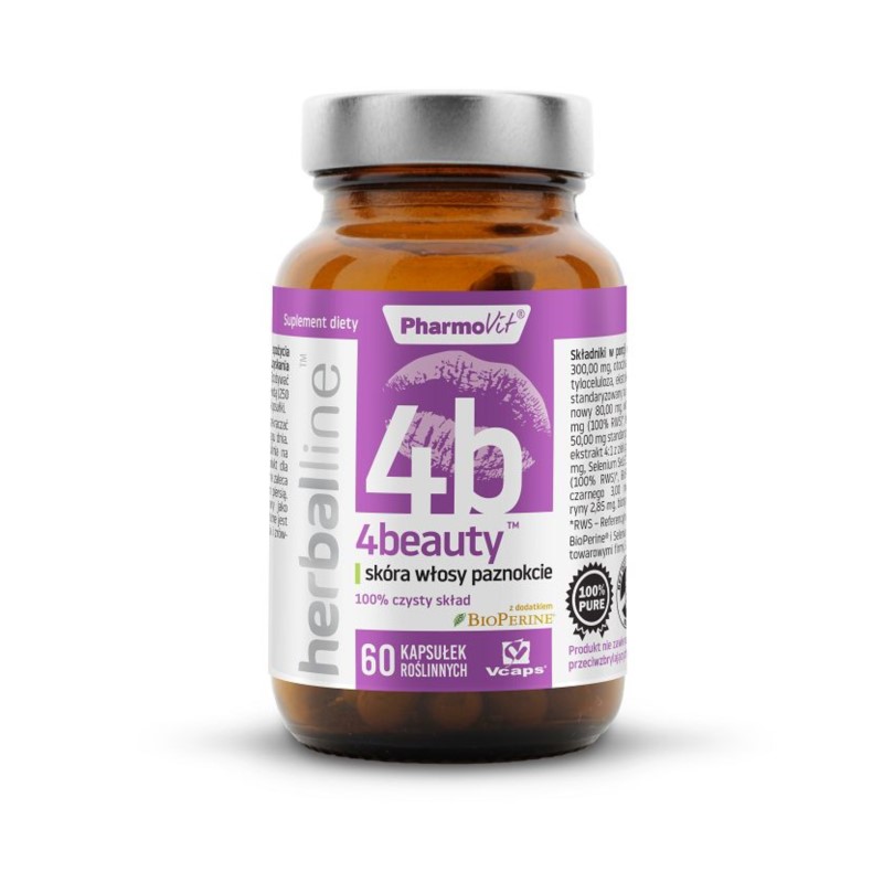 Pharmovit 4beauty Herballine 60 k skóra włosy Pharmovit 4beauty Herballine 60 k skóra włosy