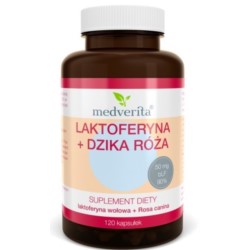 Medverita Laktoferyna Dzika róża 120 K