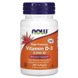 Now Foods Witamina D3 2.000 Iu 240 Żelki