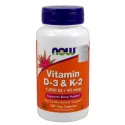 NOW FOODS WITAMINA D3+K2 120K