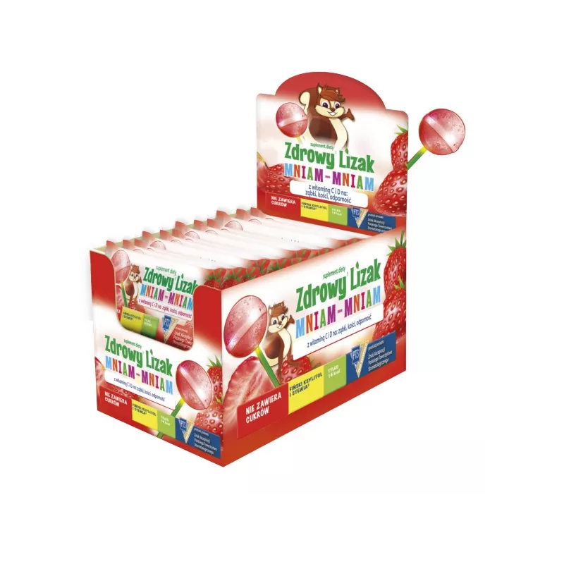 ZDROWY LIZAK MNIAM MNIAM 6G TRUSKAWKA
