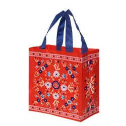 TORBA Z PP MINI FOLKLOR CZERWONY  MOTYW