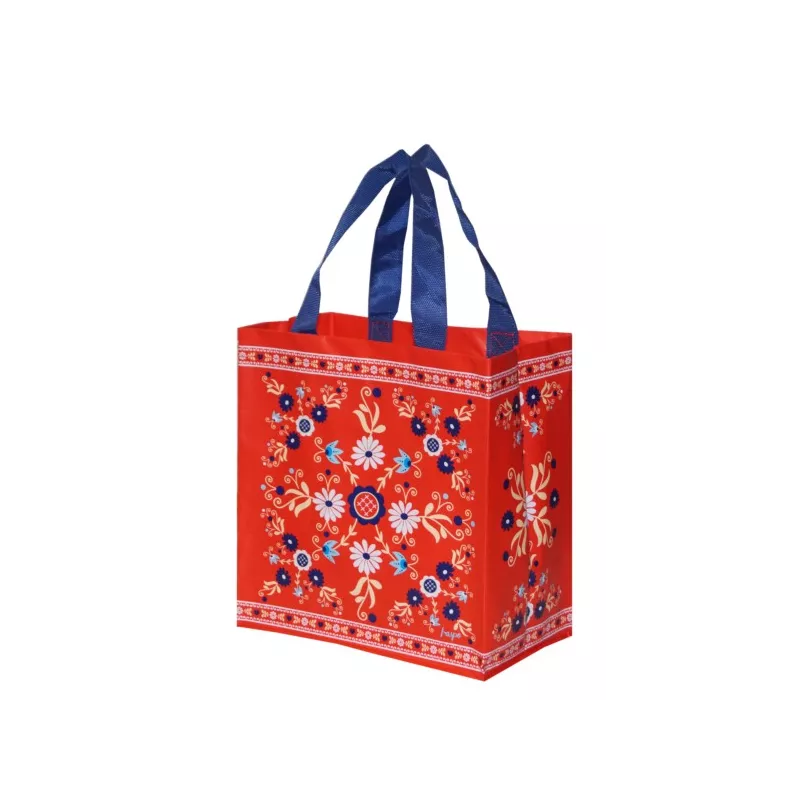 TORBA Z PP MINI FOLKLOR CZERWONY  MOTYW