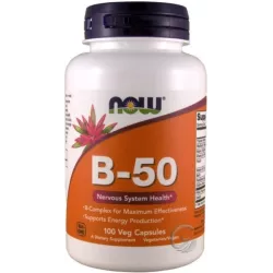 NOW FOODS WITAMINA B 50 100 KAP