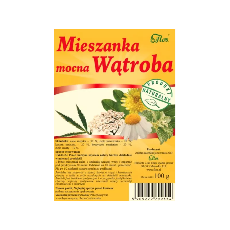 FLOS MIESZANKA MOCNA WĄTROBA 100G FLOS MIESZANKA MOCNA WĄTROBA 100G