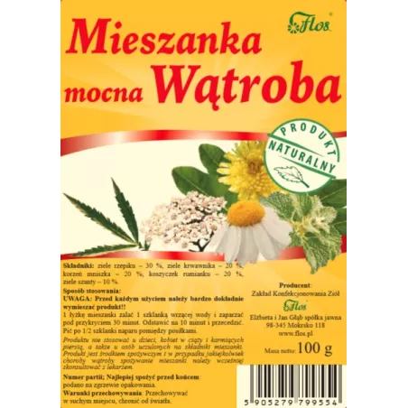 FLOS MIESZANKA MOCNA WĄTROBA 100G
