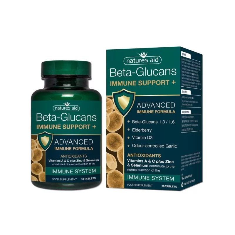 NATURES AID BETA GLUKAN IMMUNE SUPPORT 30 TAB