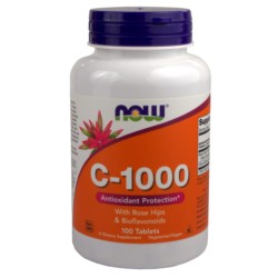 NOW FOODS WITAMINA C1000  RÓŻA Z BIOFLAWONOIDY100T