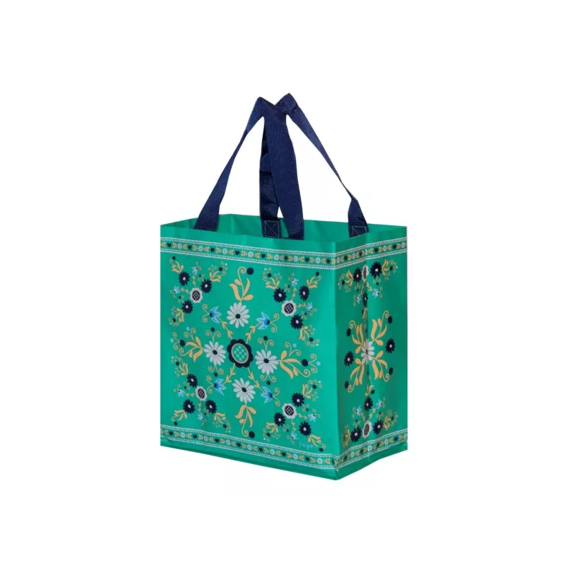TORBA Z PP MINI FOLKLOR ZIELONY MOTYW