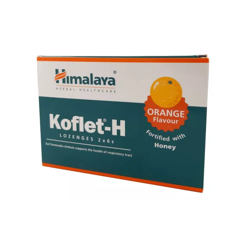 HIMALAYA KOFLET-H TABLETKI DO SSANIA POMARAŃCZA12S