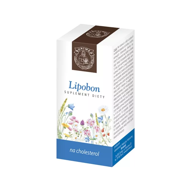 BONIMED LIPOBON 60 K. reguluje poziom cholesterolu