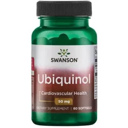 Swanson Ubiquinol 50Mg 60K Wzmacnia Siłę Mięśni
