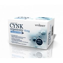 Vitadiet Cynk Organiczny 15 Mcg 60 Tabl.